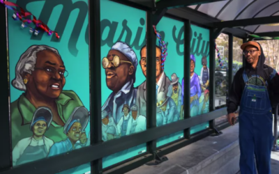 Marin IJ: Marin City Bus Shelter Art Project Honors Community’s Black Pioneers